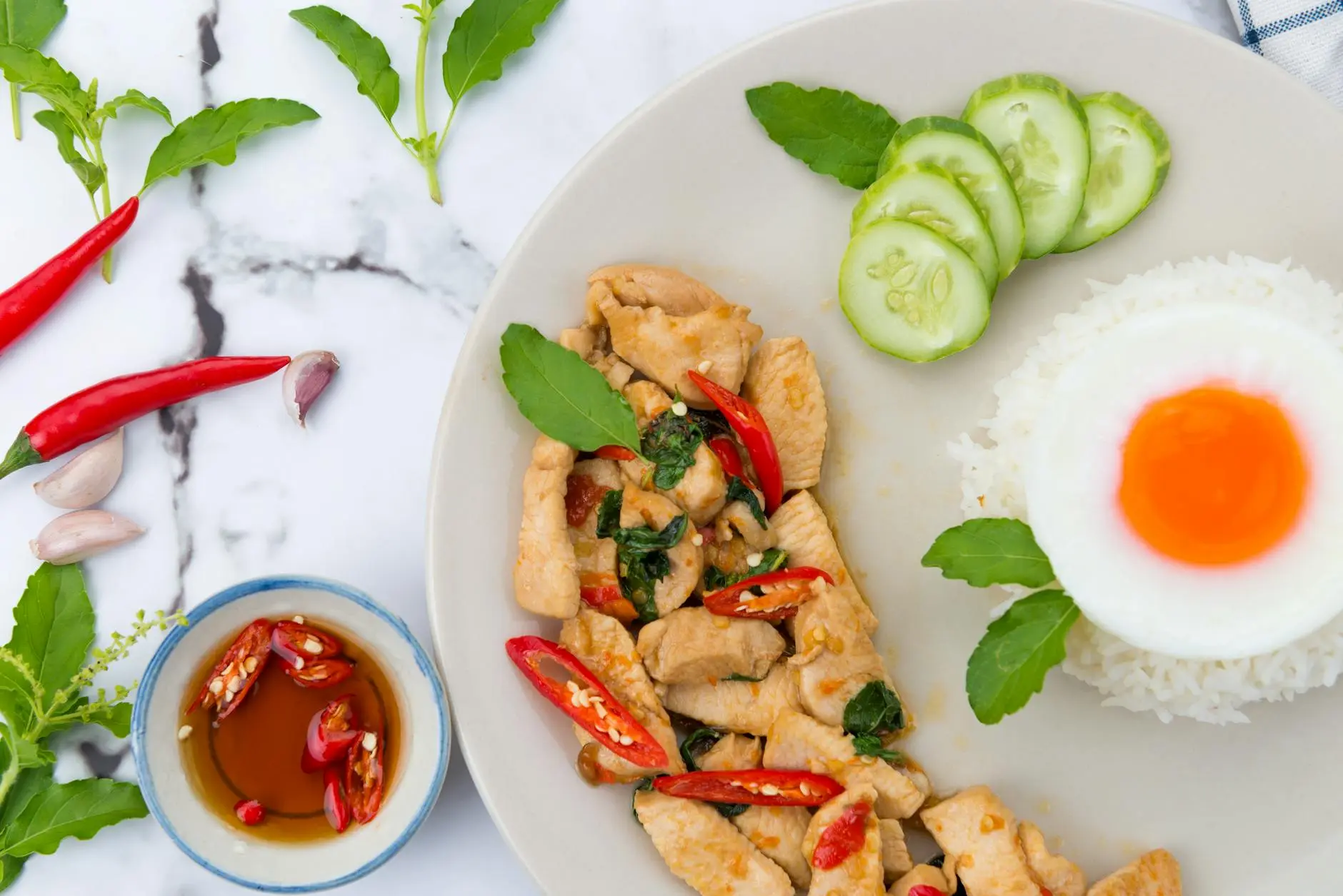 Spicy Thai Basil Chicken (Pad Krapow Gai): Authentic Thai in Minutes Master the art of Thai street food with this flavorful, aromatic dish you can make at home