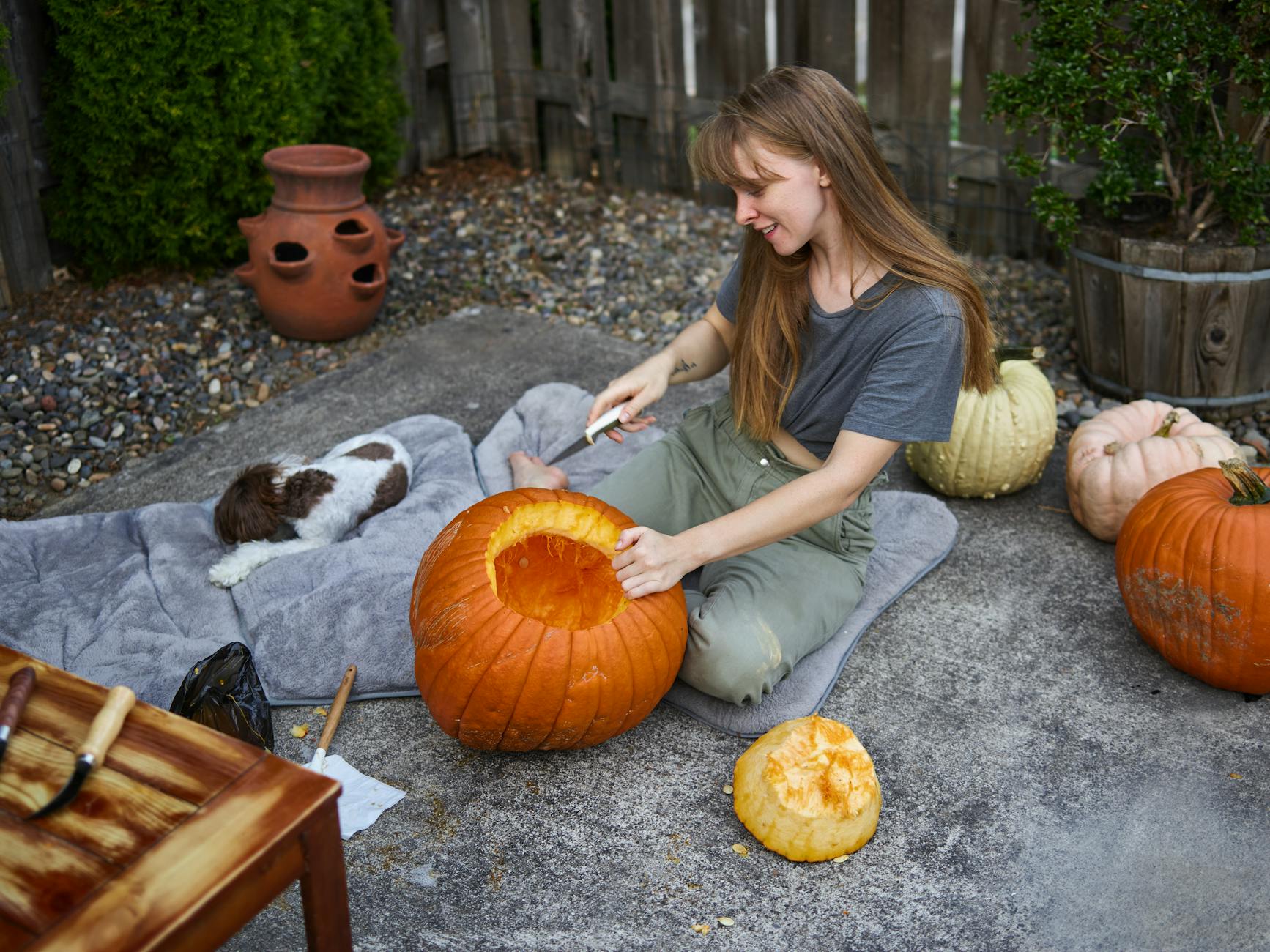 Family Creates Adorable Pumpkin Carvings of Their Beloved Dog When Halloween meets canine love: A heartwarming tale of pumpkin art and doggy devotion
