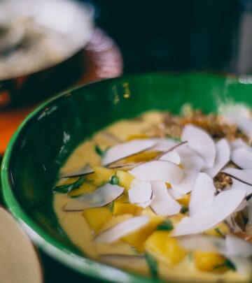Silky broth infused with lemongrass and lime delivers a bright, comforting meal.