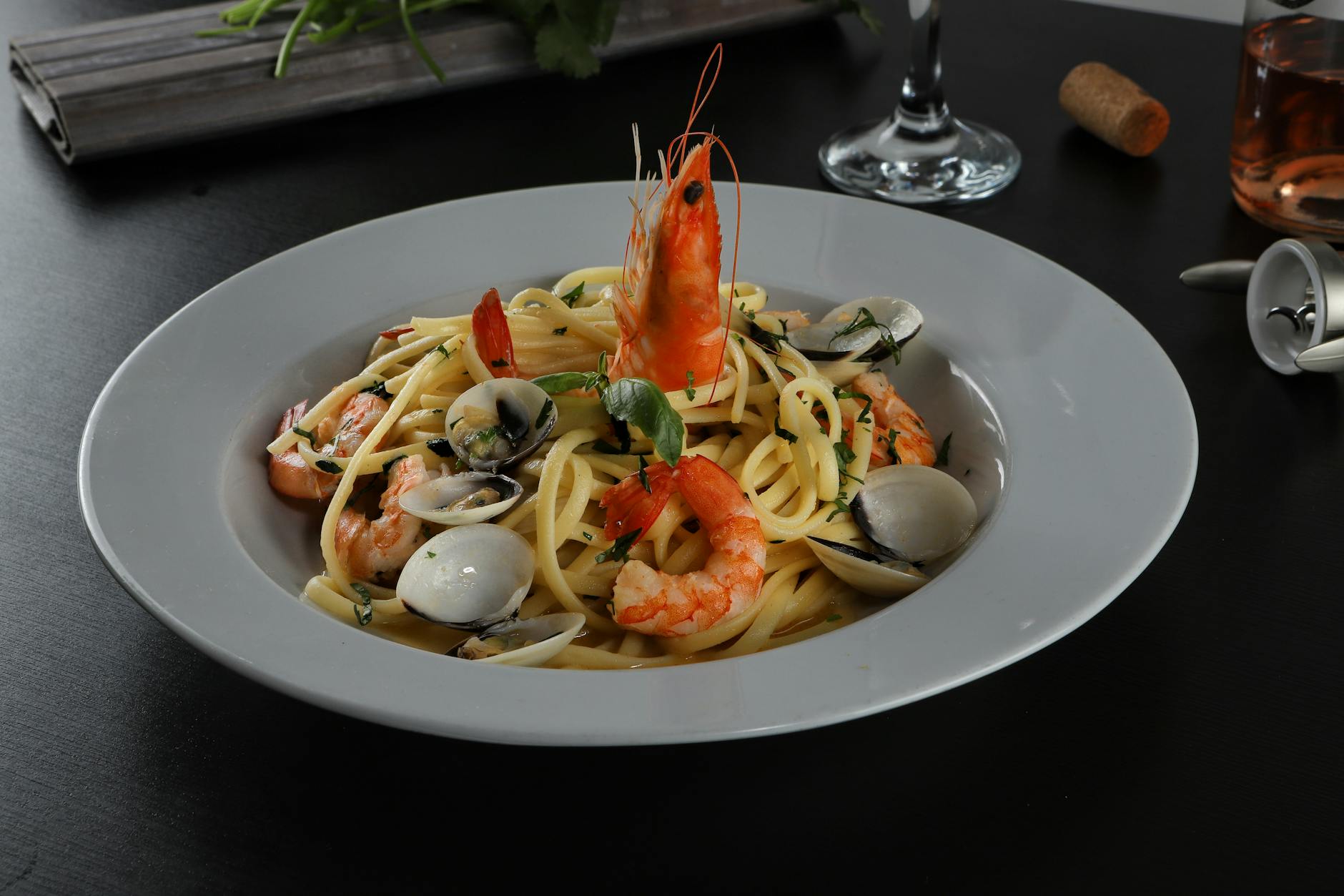 Classic Linguine with Clam Sauce: An Italian Seafood Staple Shelf-stable ingredients and straightforward steps turn pantry basics into an elegant seafood dish.