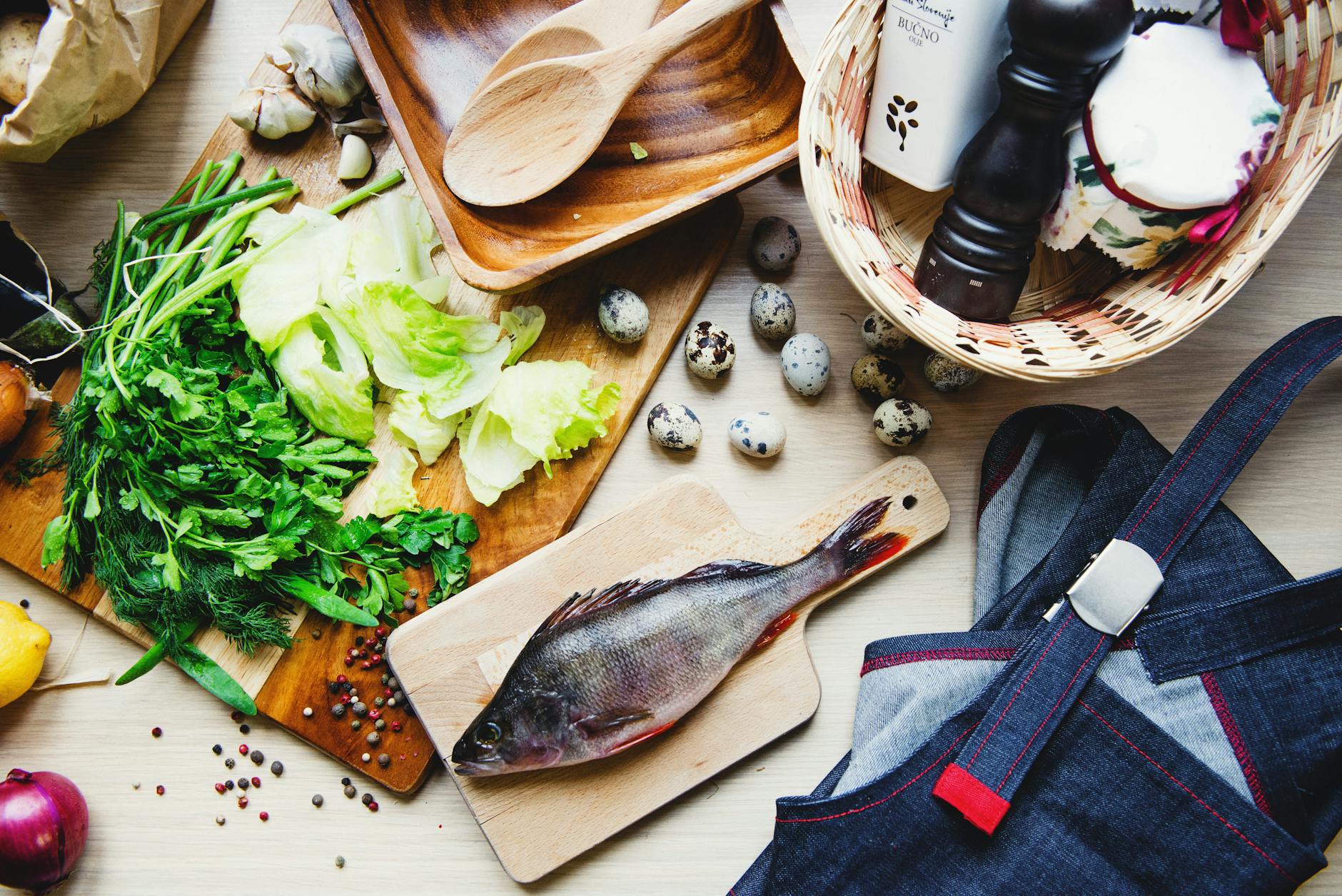 A zesty one-pan fish dinner with flaky, buttery fillets and crisp-tender vegetables.