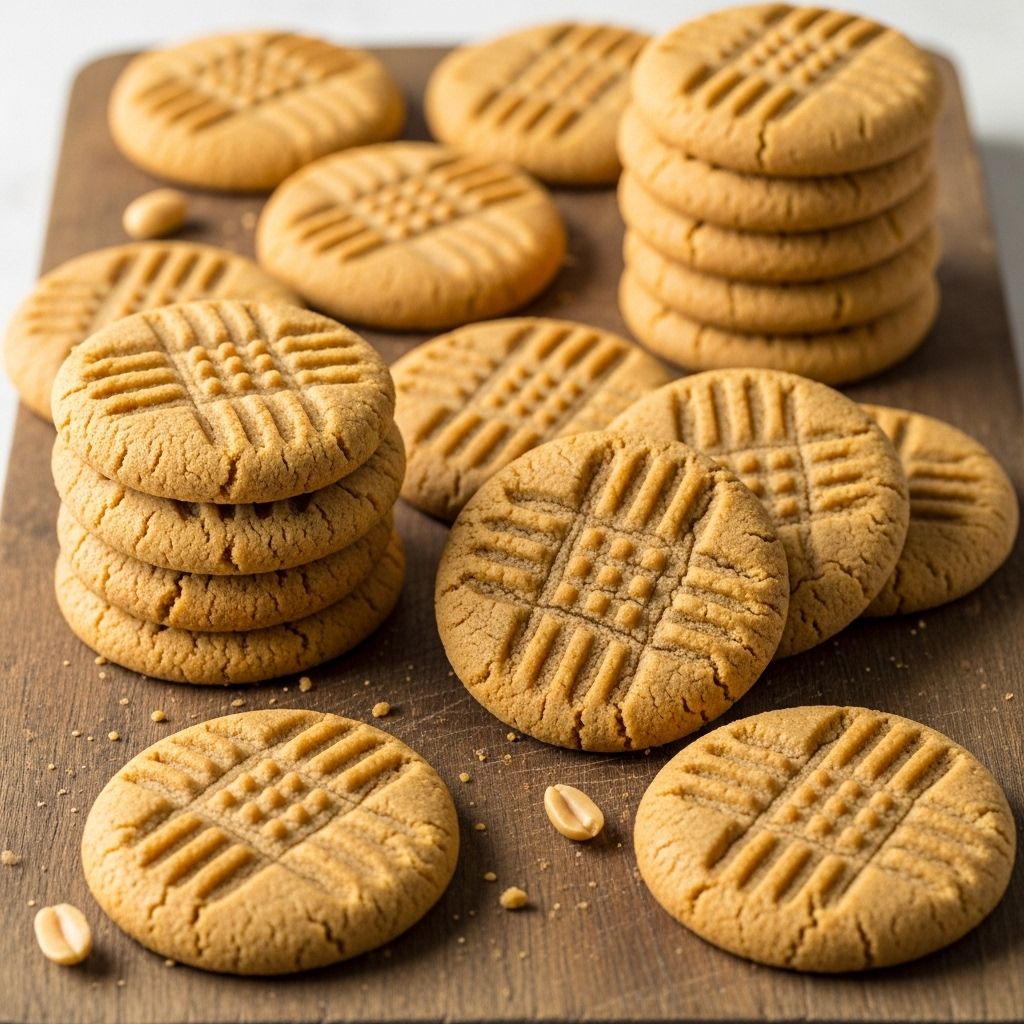 Discover how to make incredibly tasty peanut butter cookies with just three basic ingredients in your pantry