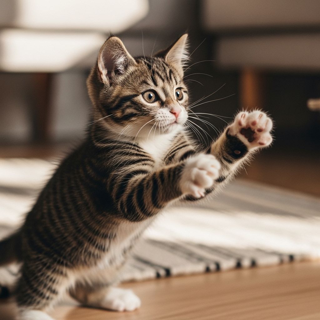 Gentle routines and positive play lay the foundation for a confident, healthy kitten.