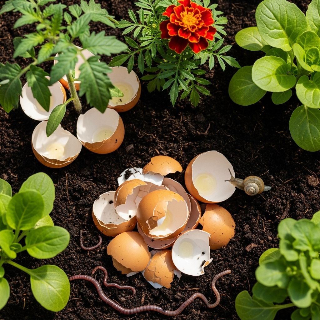Turn leftover shells into eco-friendly barriers and nutrient boosts for vibrant greenery.