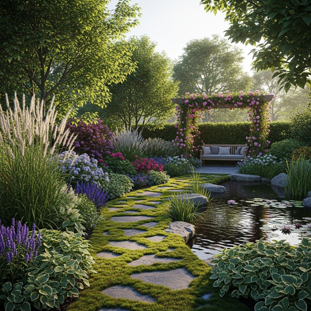 Master the art of garden planning with eight timeless principles for beautiful, cohesive outdoor spaces.