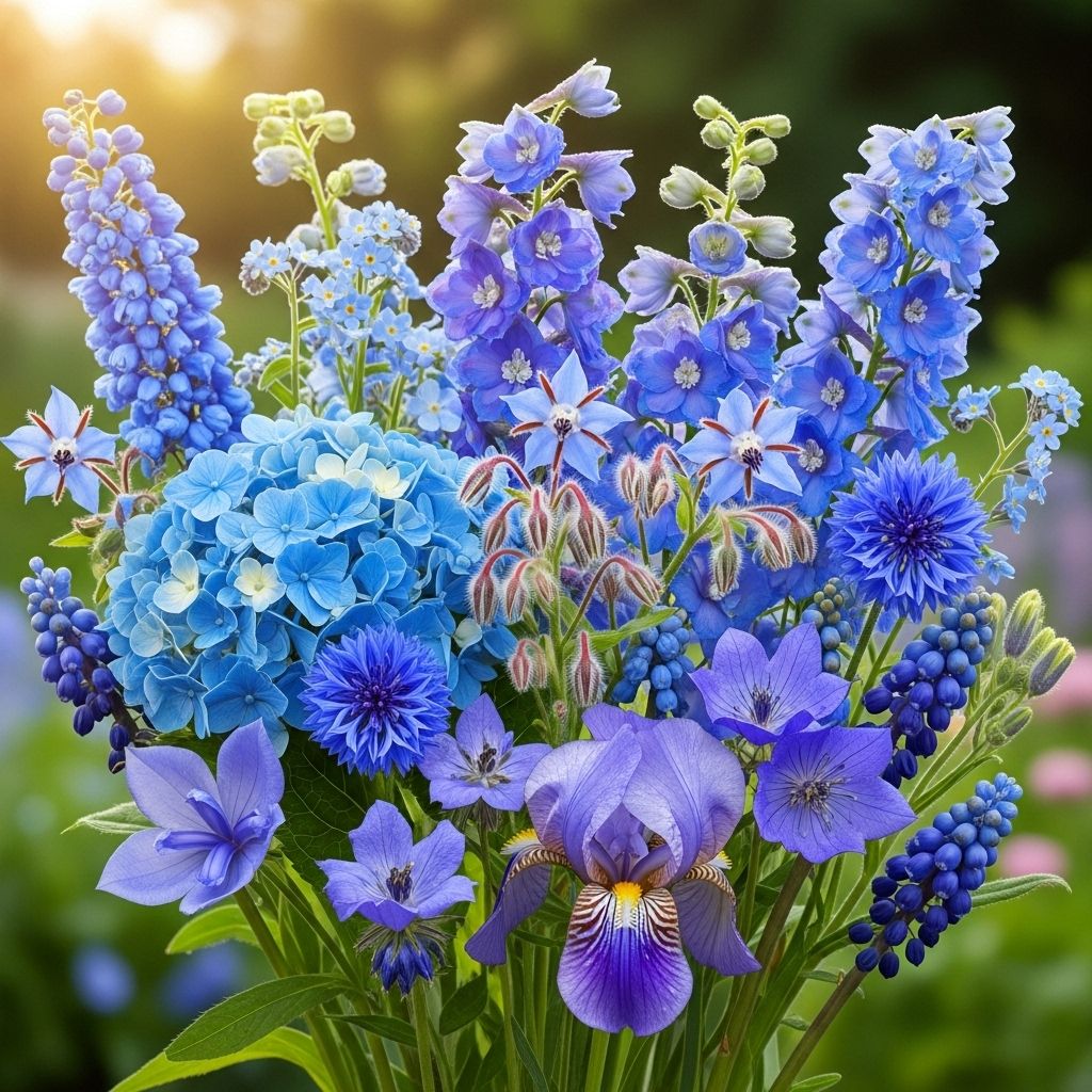 These picks bring serene blue hues and draw bees to any outdoor setting.
