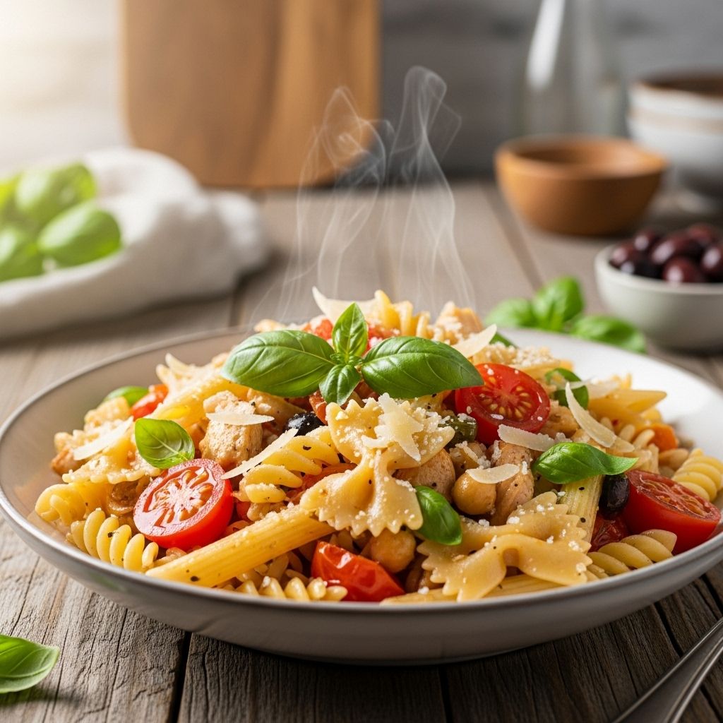 Savory classics, veggie-forward bowls, and one-pot pasta dishes for elevated meals.