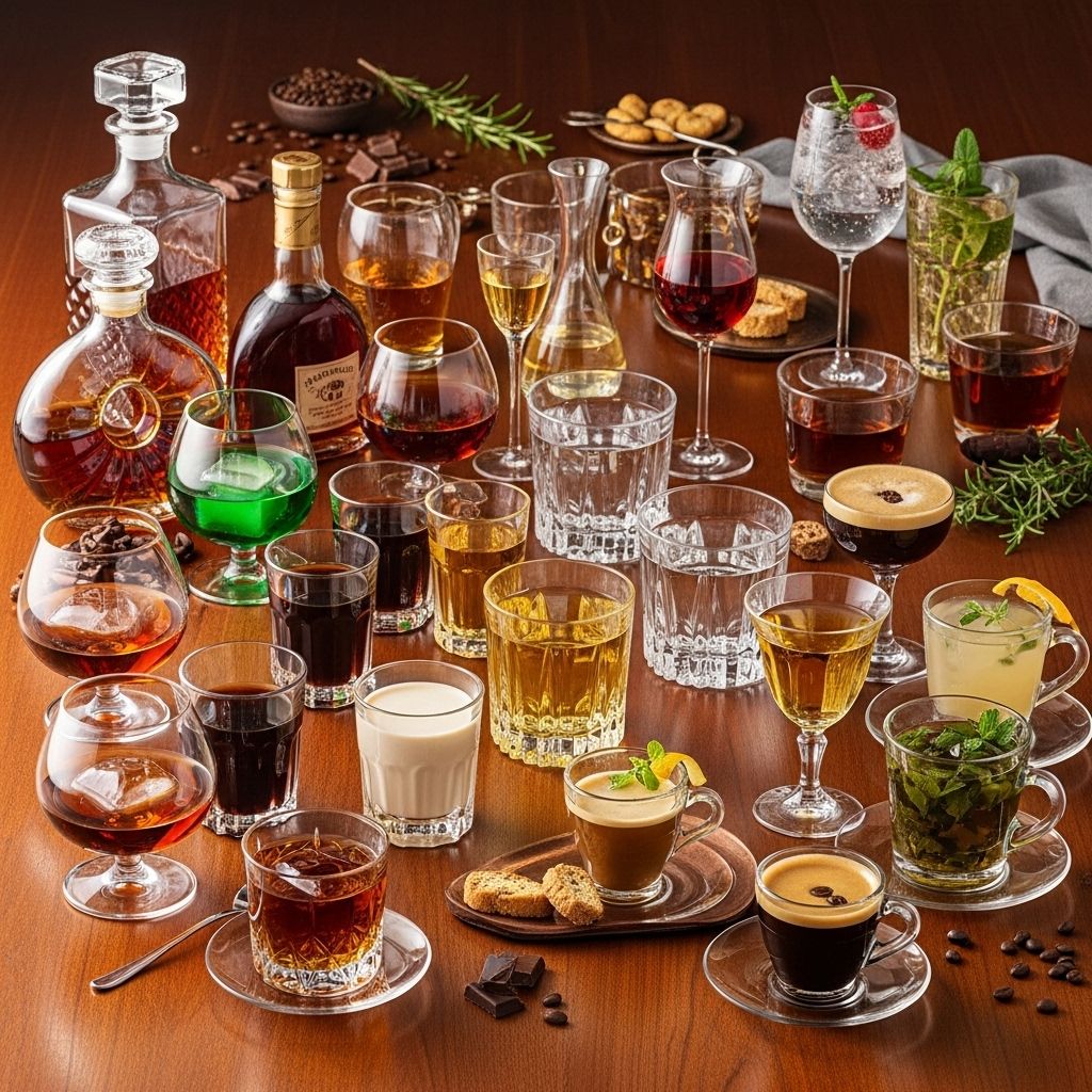 Digestifs, dessert sips, and inventive mocktails promise a satisfying close to any meal.