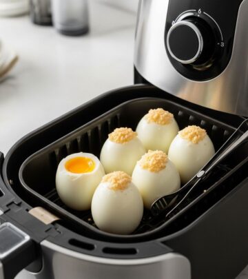 Enjoy consistently perfect hard-boiled eggs every time with this simple air fryer technique—minimal effort, maximum convenience.