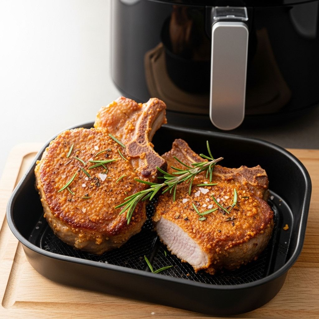 Best Air Fryer Pork Chops: Crispy Outside, Juicy Inside Enjoy a golden Parmesan crust and tender meat with effortless, consistent air frying.