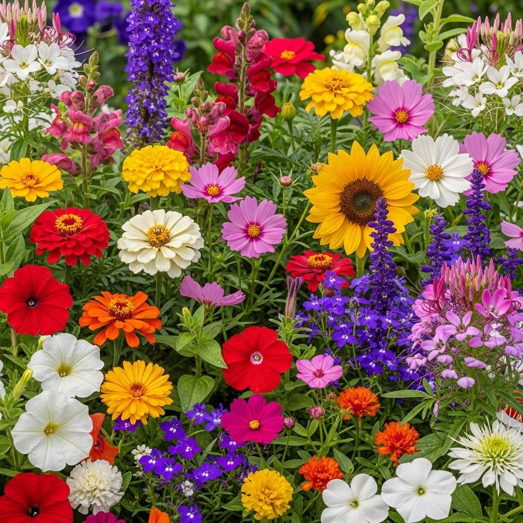 Explore a vibrant world of 81 beautiful annual flowers, complete with care tips, to energize your garden every season.