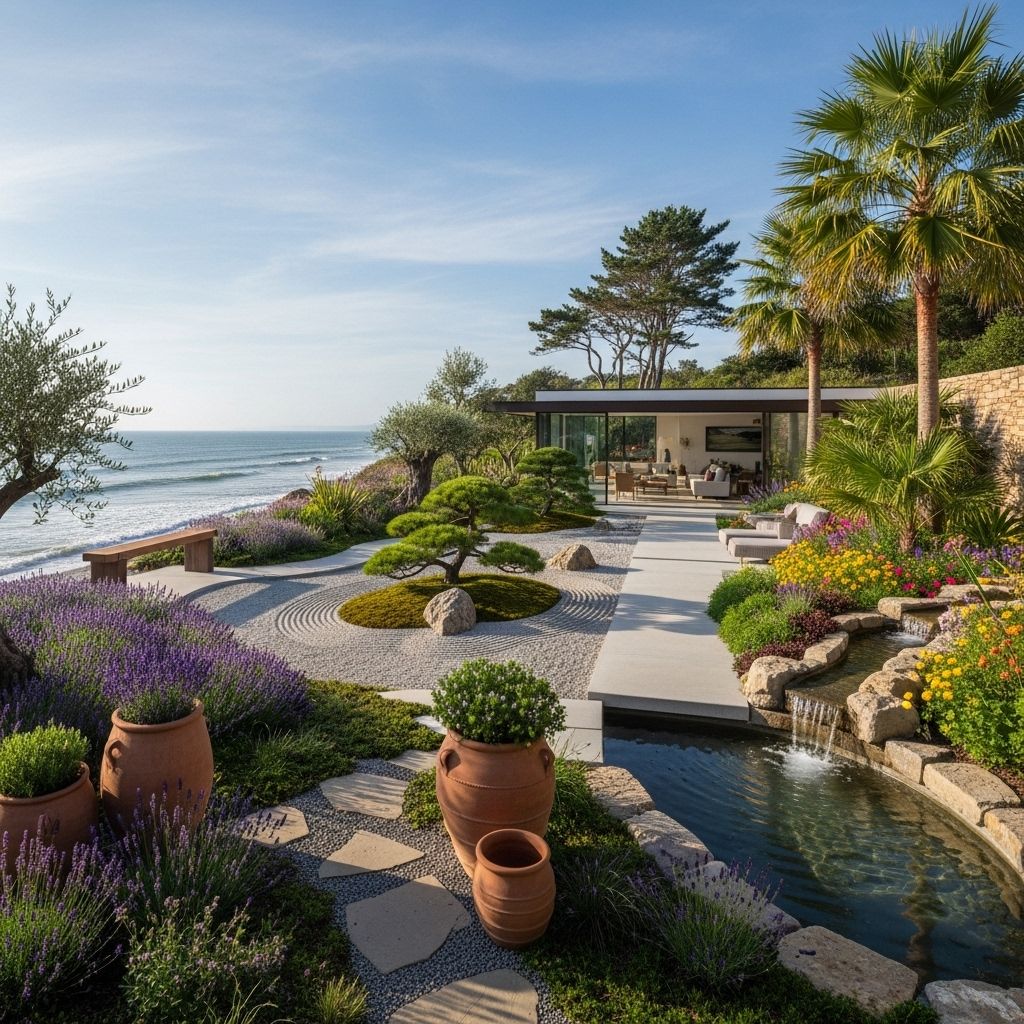 Shoreline plantings and hardscapes show how to thrive in salt, wind, and sand.