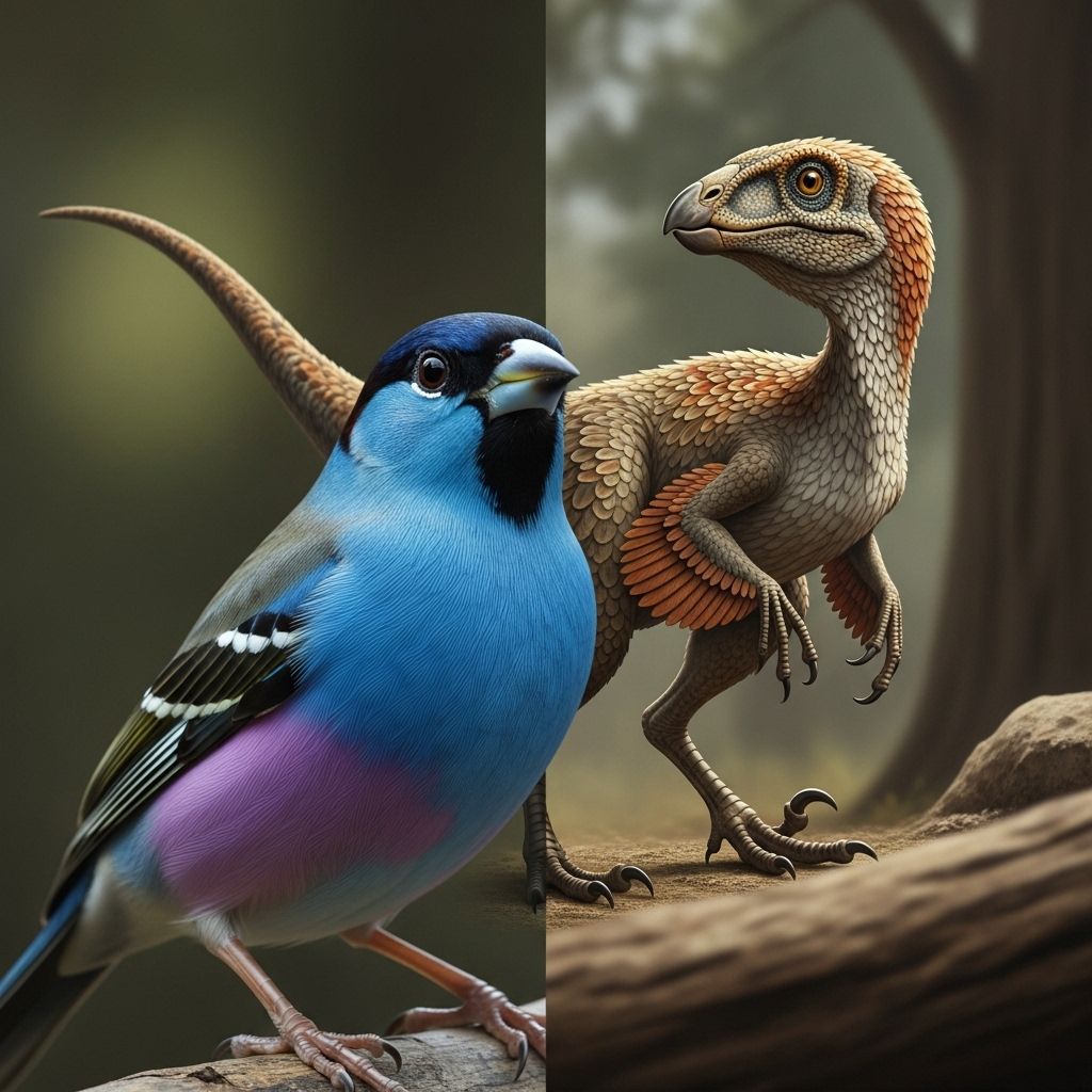 Modern birds carry genetic and fossil evidence tying them to ancient dinosaurs.