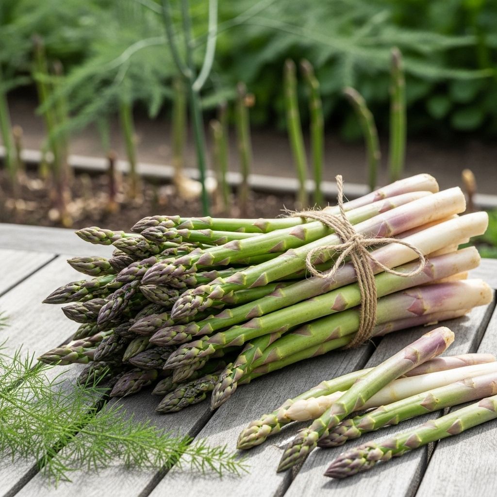 Discover 15 unique asparagus types—green, white, and purple—for the perfect addition to your garden.