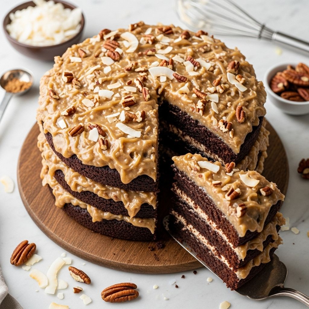 Discover the secrets to making classic, rich, coconut-pecan German chocolate cake frosting with detailed tips, techniques, and FAQs.