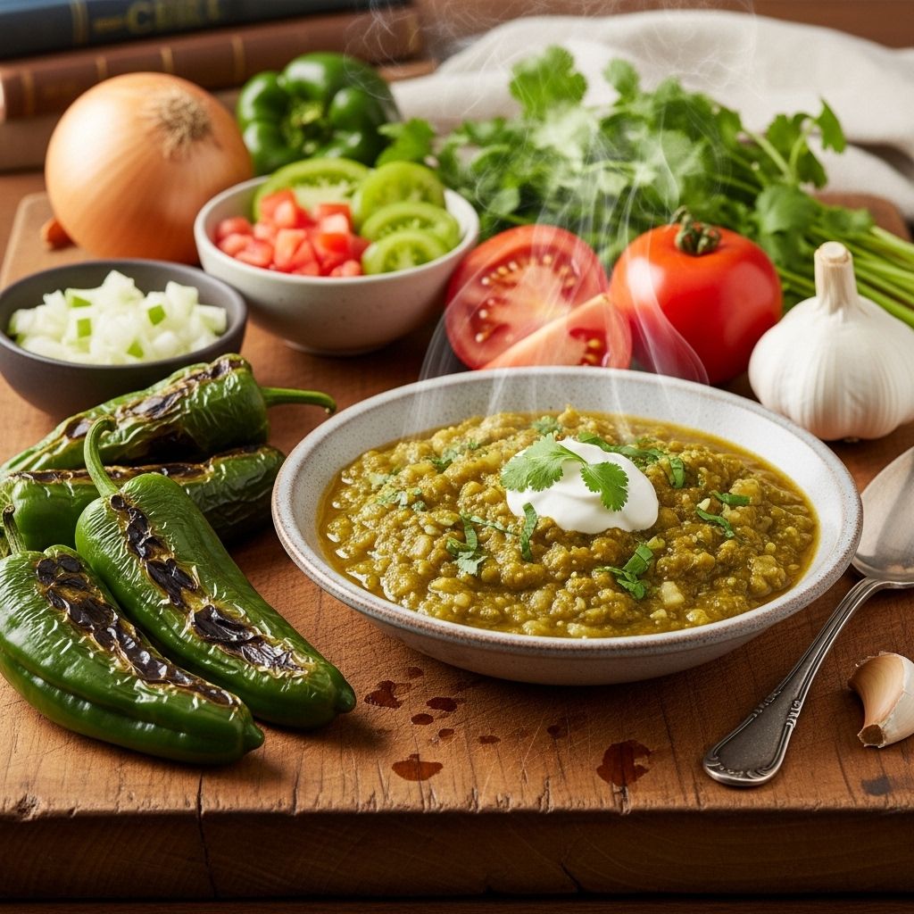 Savor the rich flavors of New Mexico with this slow-simmered pork and roasted Hatch chile masterpiece