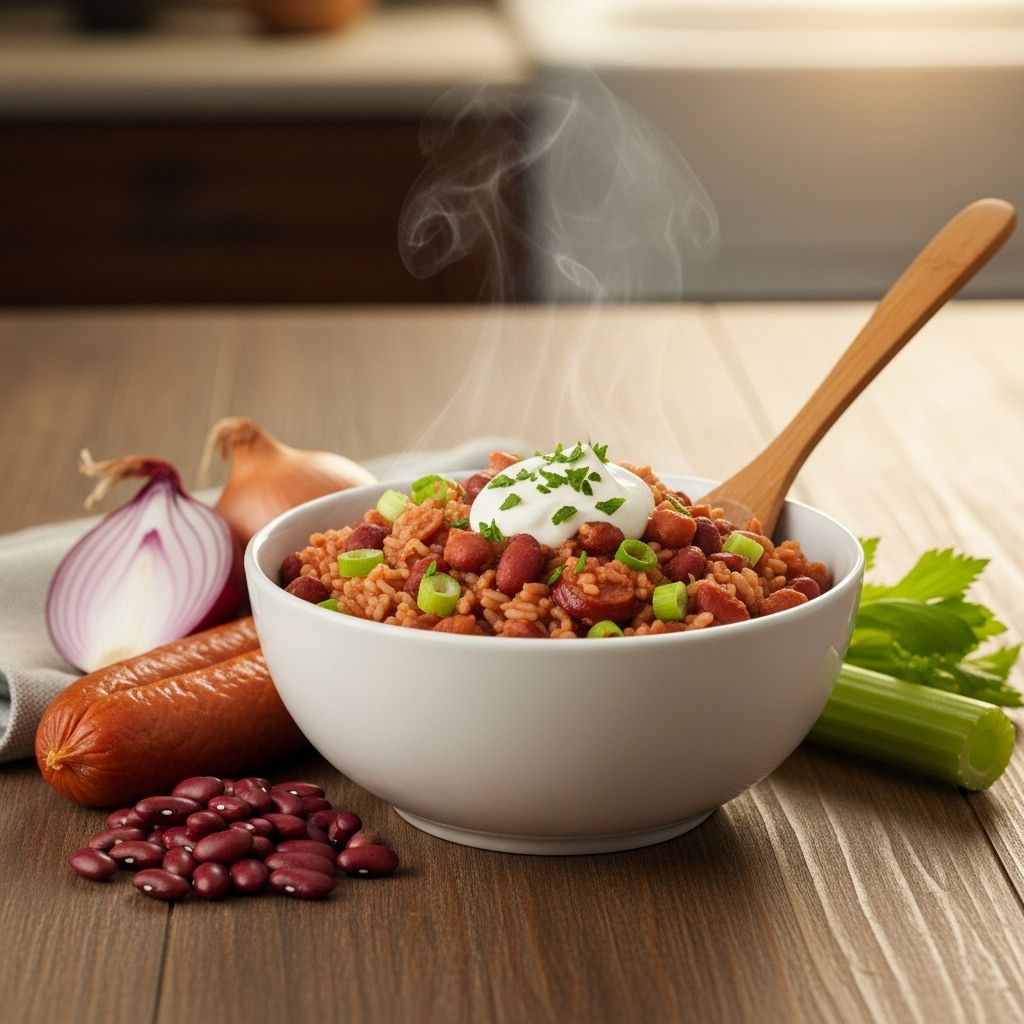Discover the time-honored method for creating the most flavorful red beans and rice straight from Louisiana kitchens