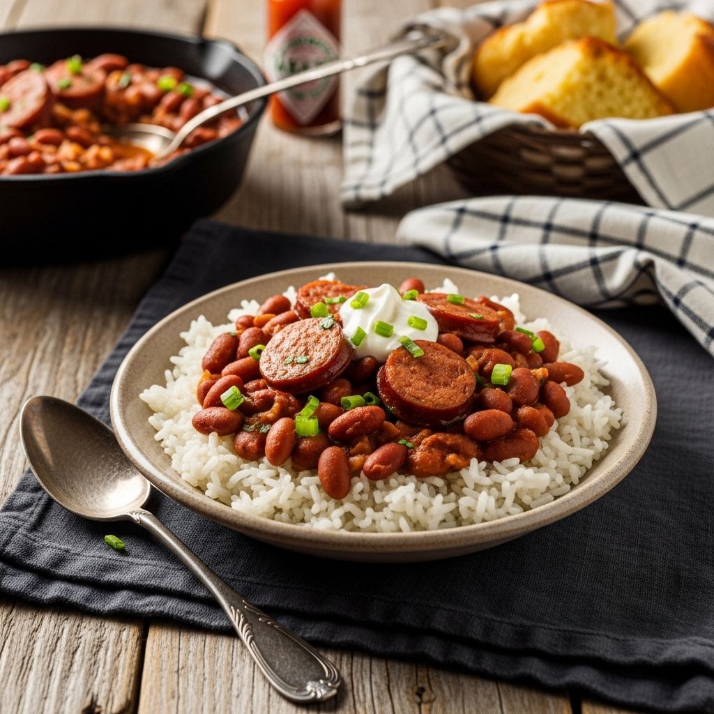 Authentic Louisiana Red Beans And Rice Recipe: 8 Easy Steps Savor rich, soulful Southern cuisine crafted with care, spices, and time-honored methods.