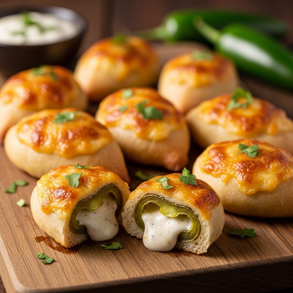 A lighter party snack that still packs a spicy punch and rich, creamy filling.
