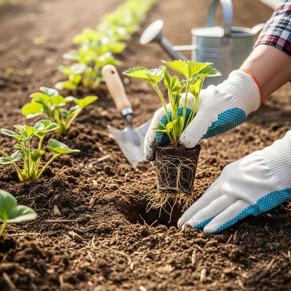 Unlock an abundance of sweet strawberries by mastering the art of planting and caring for bare root crowns in your own garden.
