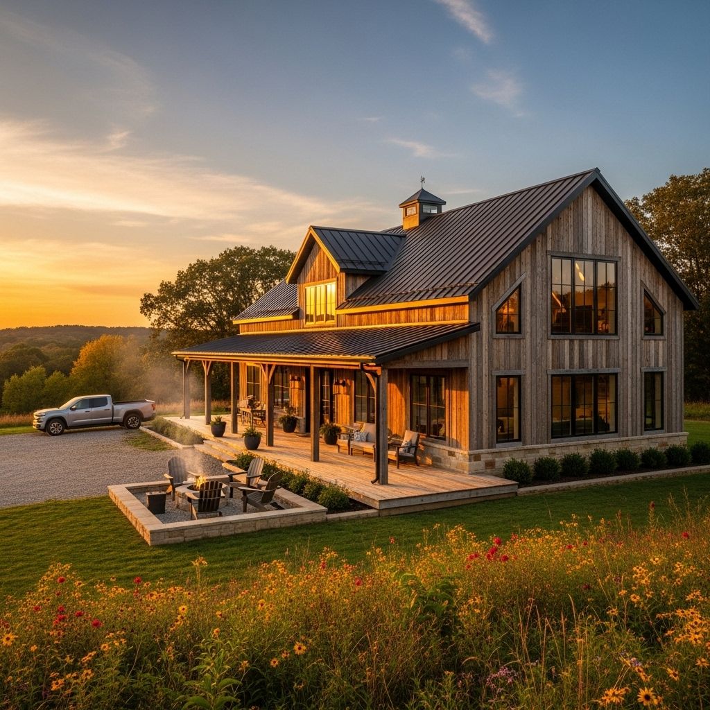 Discover how these barn-inspired dwellings blend rustic charm with modern luxury for the perfect country living experience