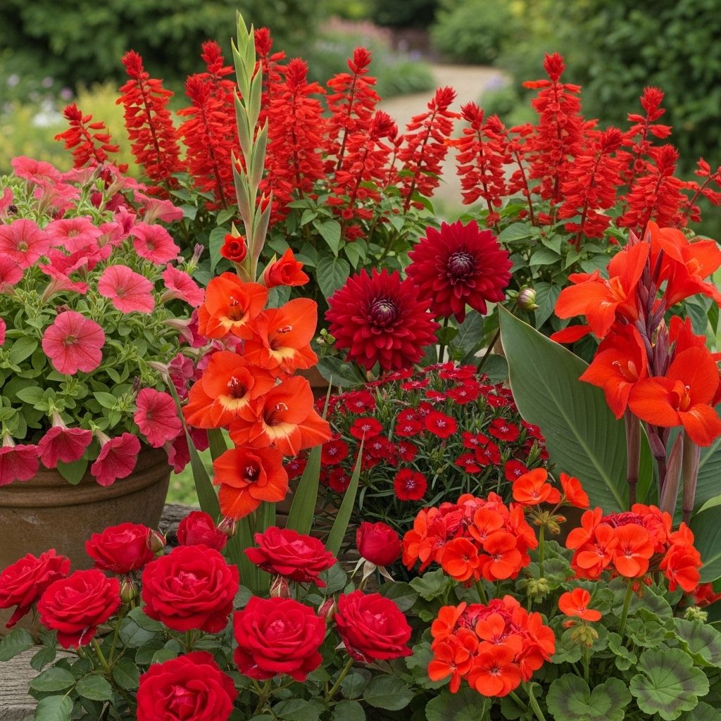Discover stunning varieties of red flowers to add vibrant color and visual interest to your landscape