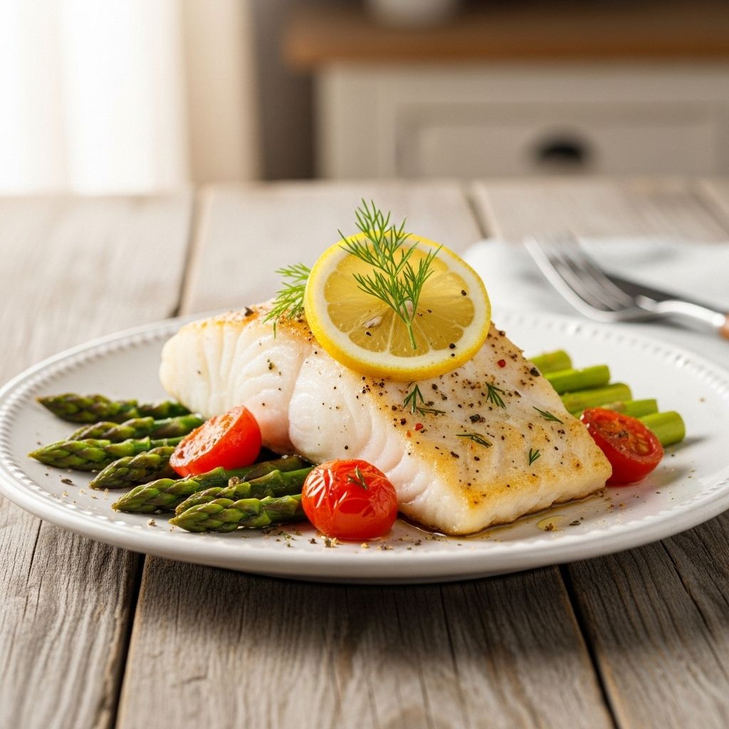 Lemon, garlic, and herbs lift flaky fillets to restaurant-quality taste with ease.