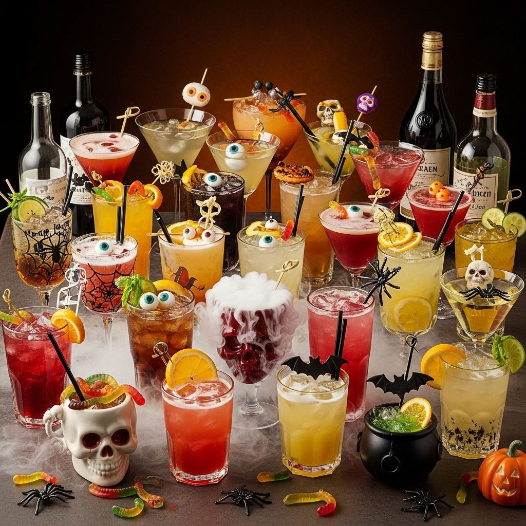 Frightfully fun flavor twists and macabre garnishes make every glass a showstopper.