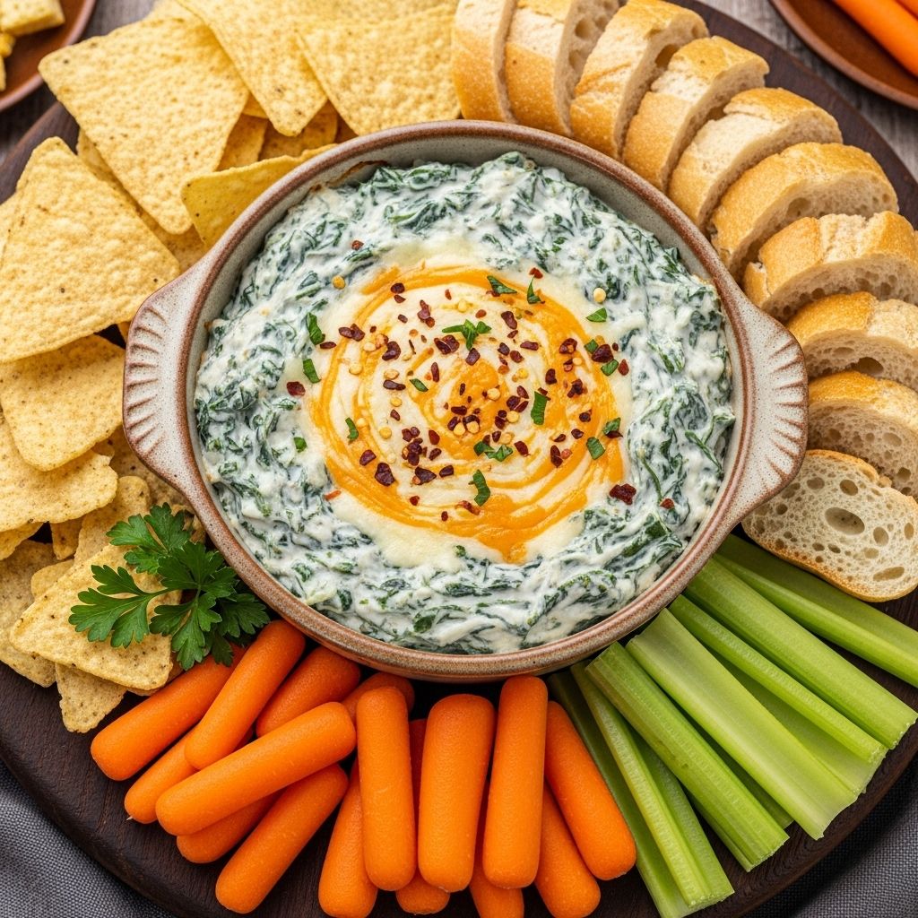 Best Spinach Dip Recipe: 5-Ingredient Party Appetizer A creamy, flavorful spinach dip that will have everyone asking for your recipe at every gathering