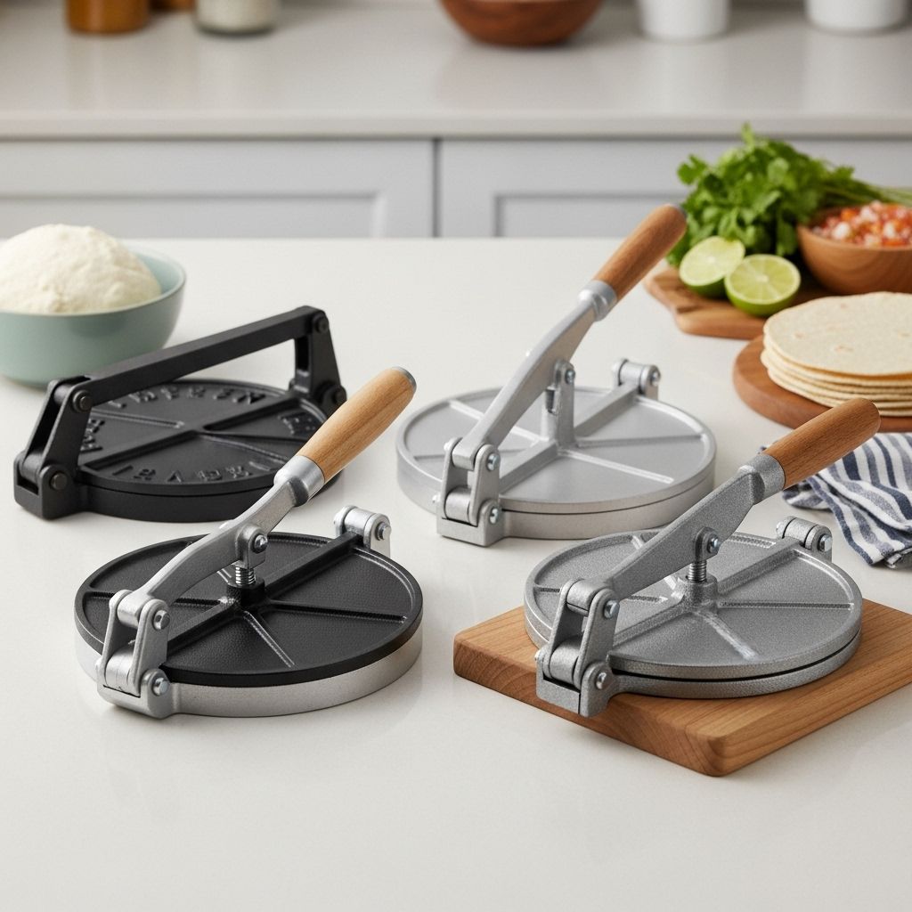 Level up your taco nights with effortless pressing and consistently round tortillas.