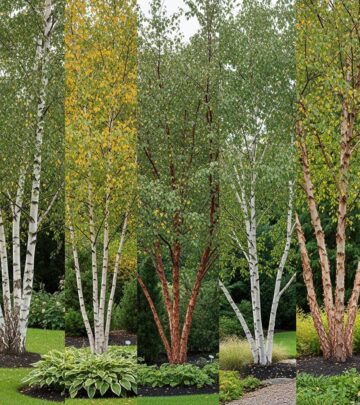 Discover five stunning birch tree varieties to enhance your landscape with graceful forms, distinctive bark, and year-round interest.