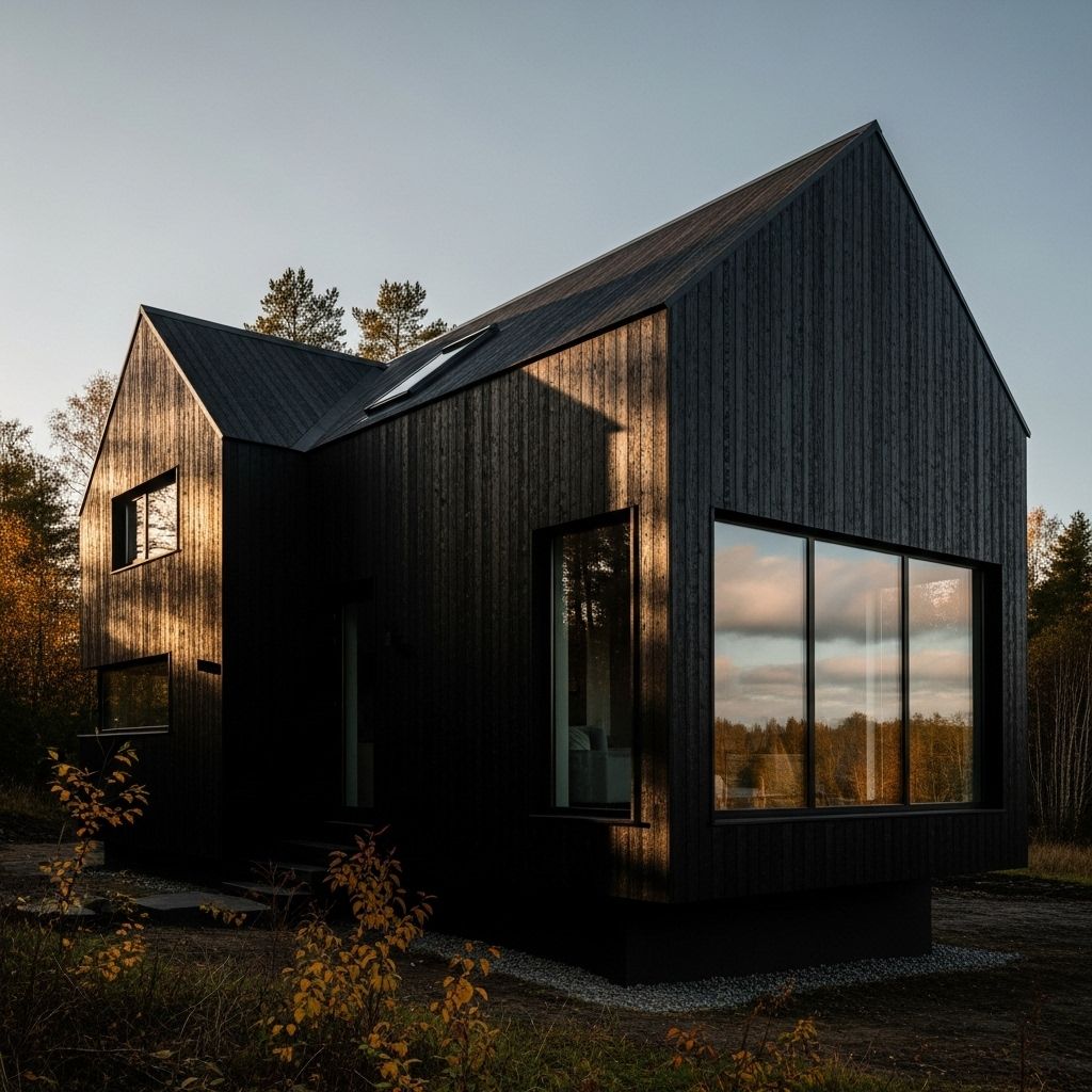 Black Houses: Pros & Cons A sleek dark exterior requires diligent maintenance and thoughtful heat management.