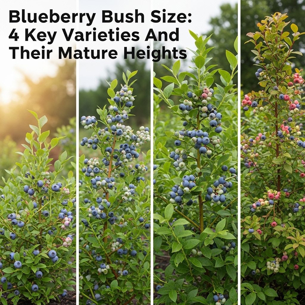Discover the growth habits, variety differences, and cultivation tips for understanding and managing blueberry bush sizes in your home garden.