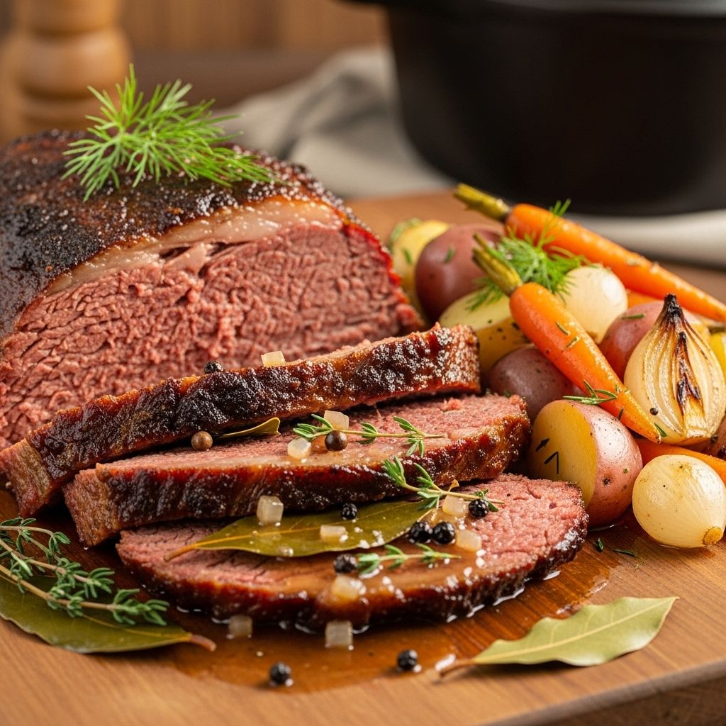 Discover how to make melt-in-your-mouth braised corned beef brisket with tips, serving suggestions, and answers to all your questions.