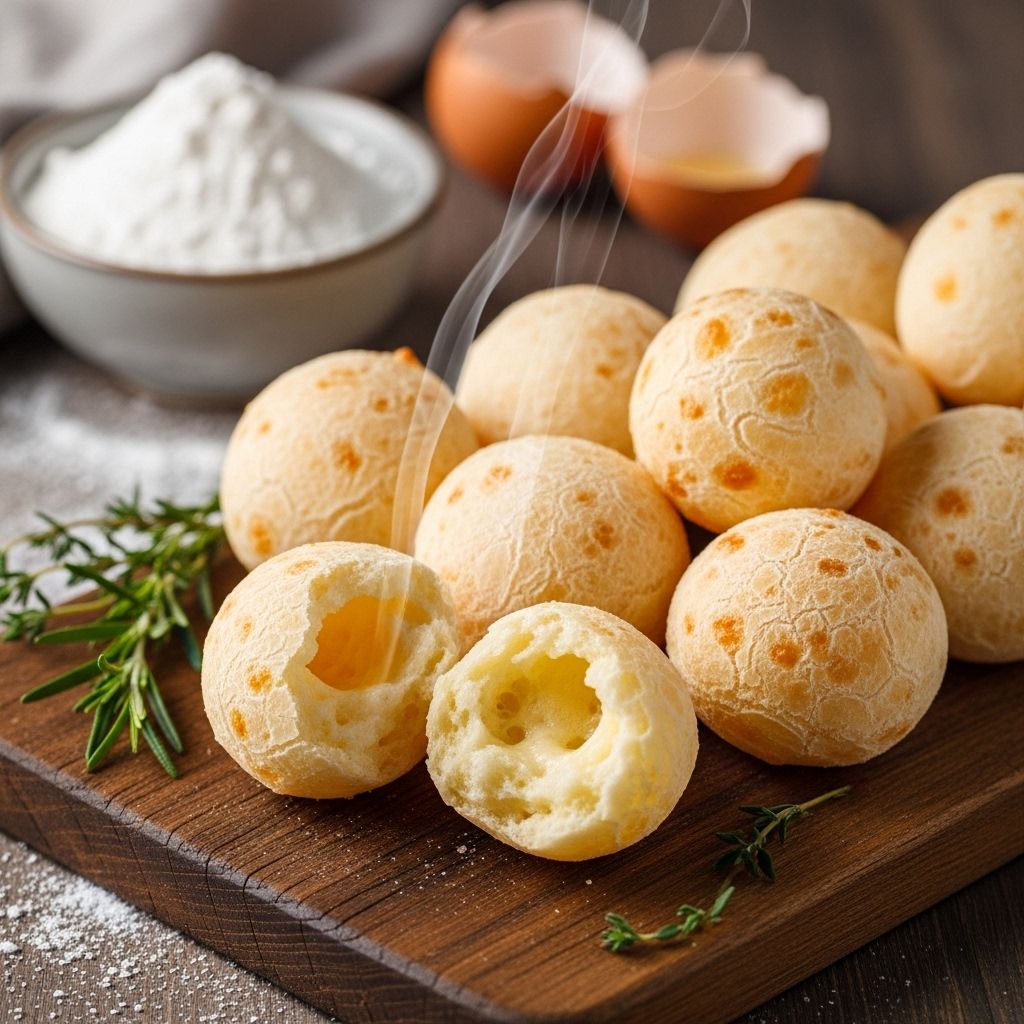 Dive into the world of pão de queijo, Brazil’s irresistibly chewy and cheesy bread snack. Learn how to make, bake, and savor this gluten-free delight.