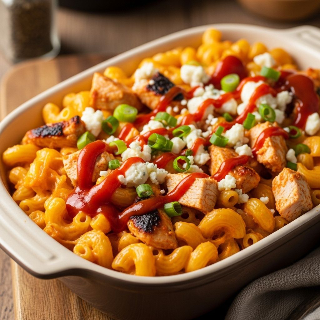 A creamy, spicy fusion of two comfort food classics that will satisfy every craving