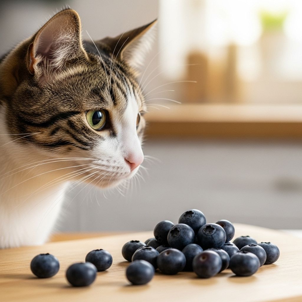 An occasional fresh berry adds a playful, hydrating twist to your feline’s treat routine.