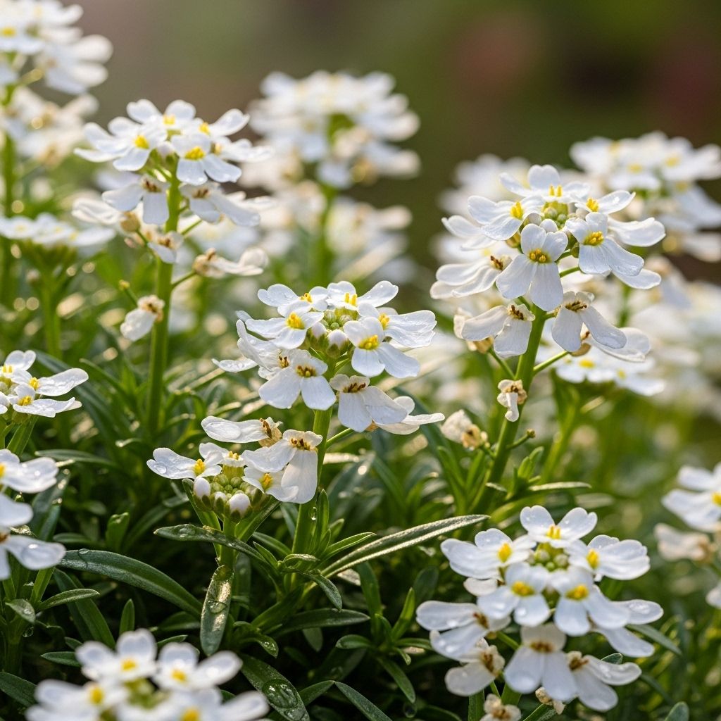 Hardy foliage with bright white flowers curbs erosion and enlivens borders all year.