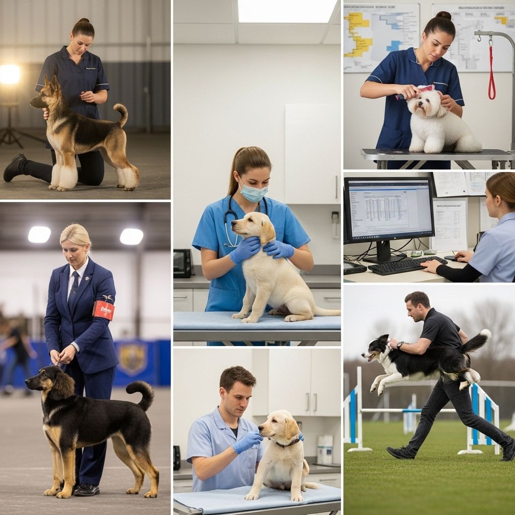Hands-on roles combine animal care and event support to advance canine well-being.