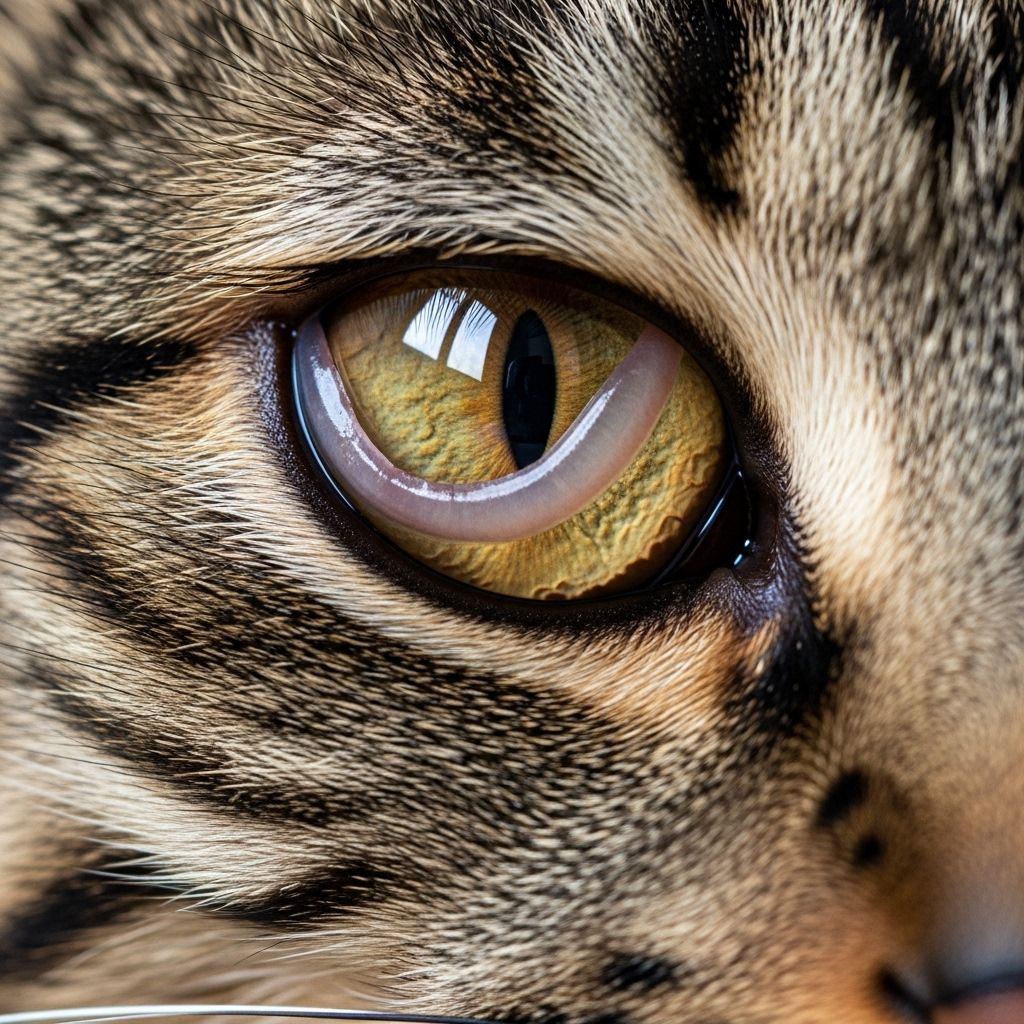 That membrane may signal mild eye irritation or flag more serious health concerns.