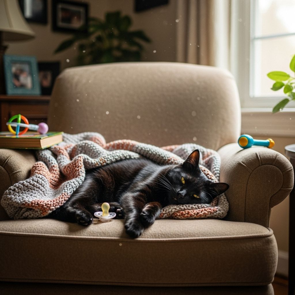 His child-sized perch became the setting for endless cuddles and protective watchfulness.