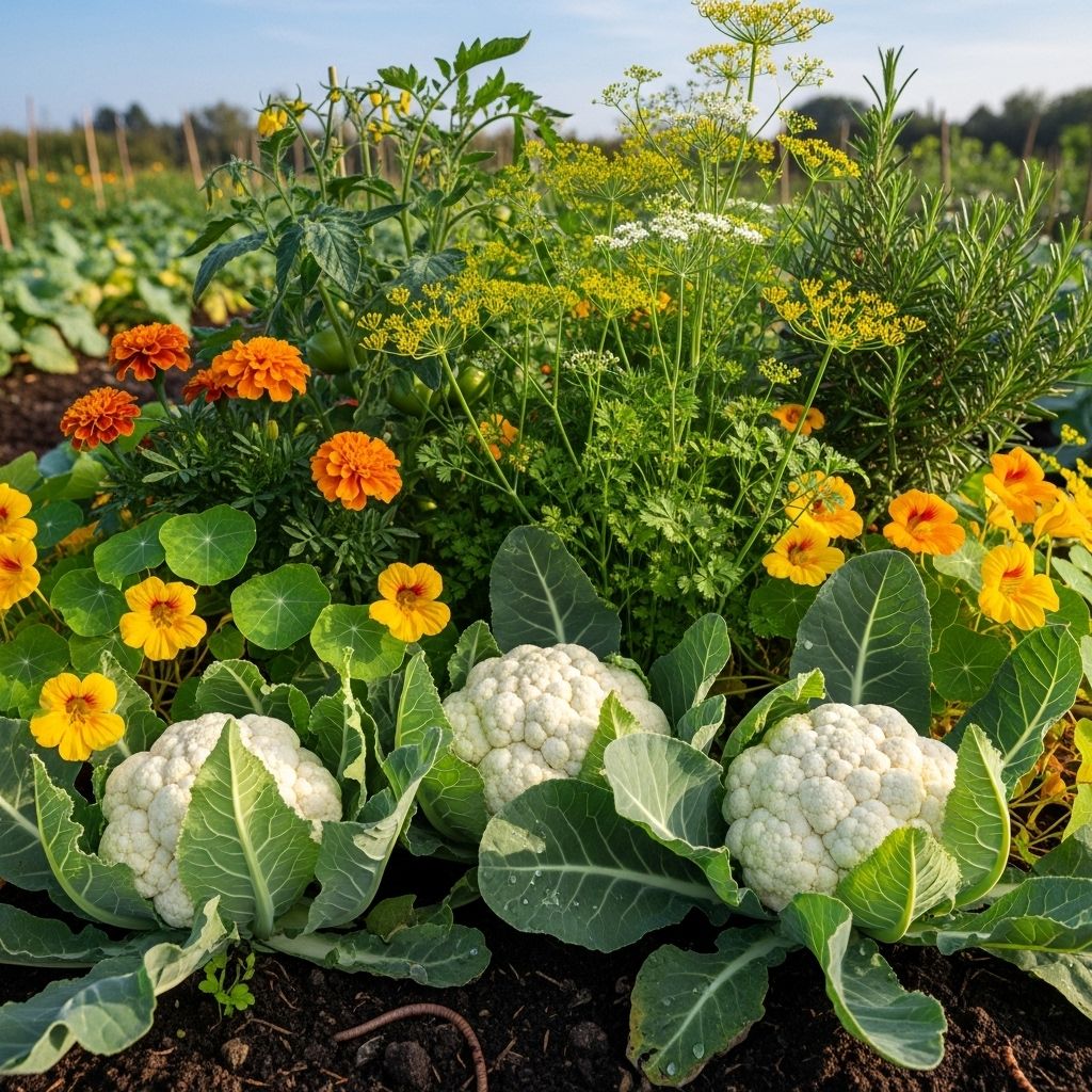 Strategic garden pairings improve head growth, deter pests, and boost soil vitality.