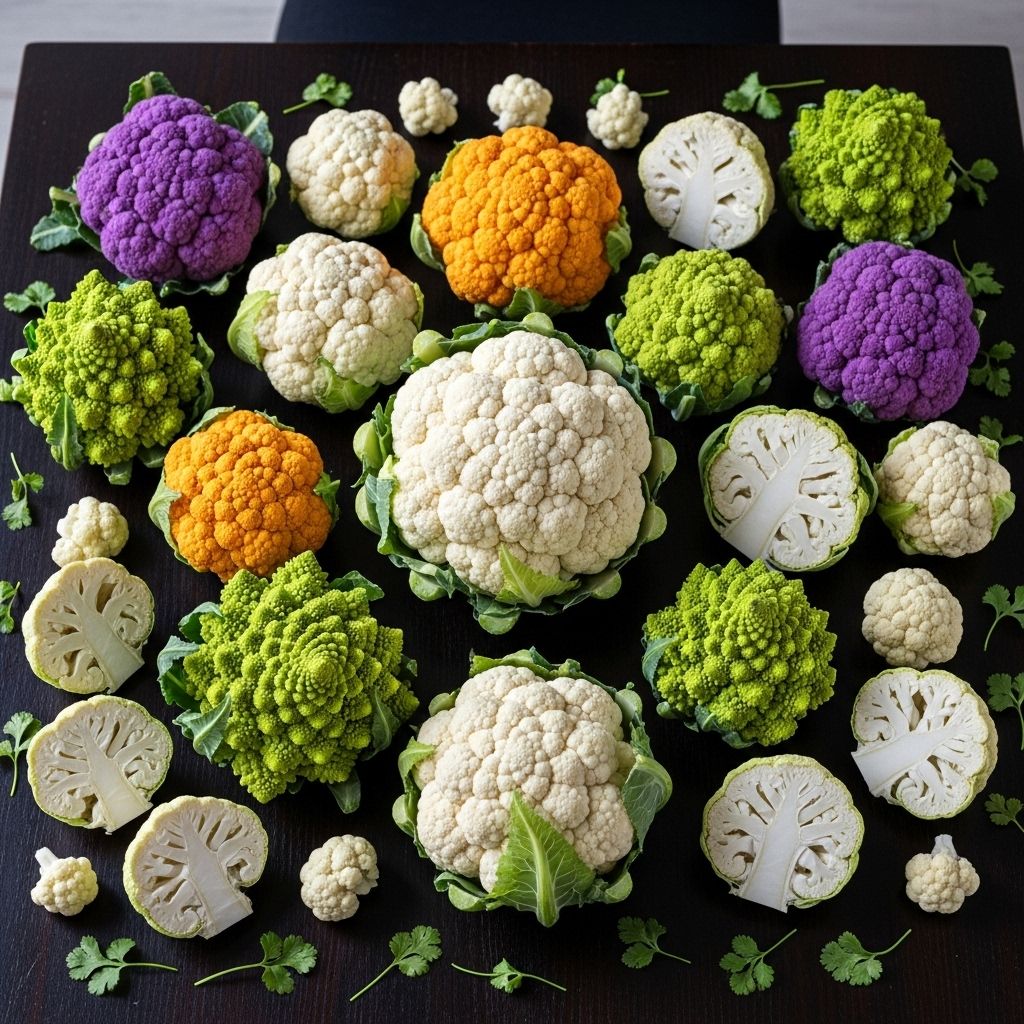 Explore the colorful world of cauliflower with our expert guide to 17 top varieties and growing insights.