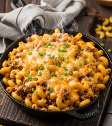 A cheesy, hearty, and easy one-skillet meal perfect for busy weeknights or family dinners.