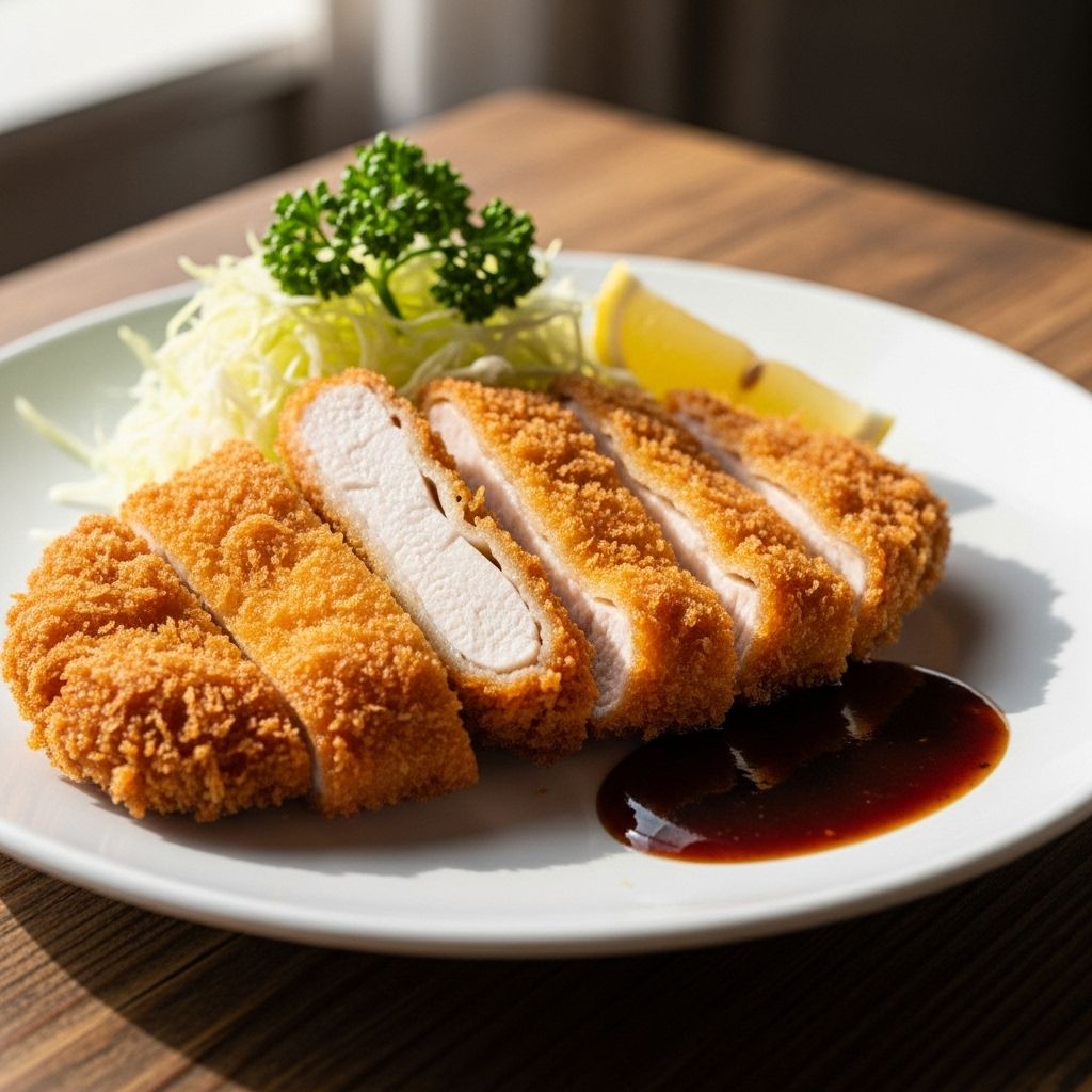 Discover how to make authentic Chicken Katsu: Japanese-style crispy fried chicken cutlets, perfect for weeknight dinners or special occasions.