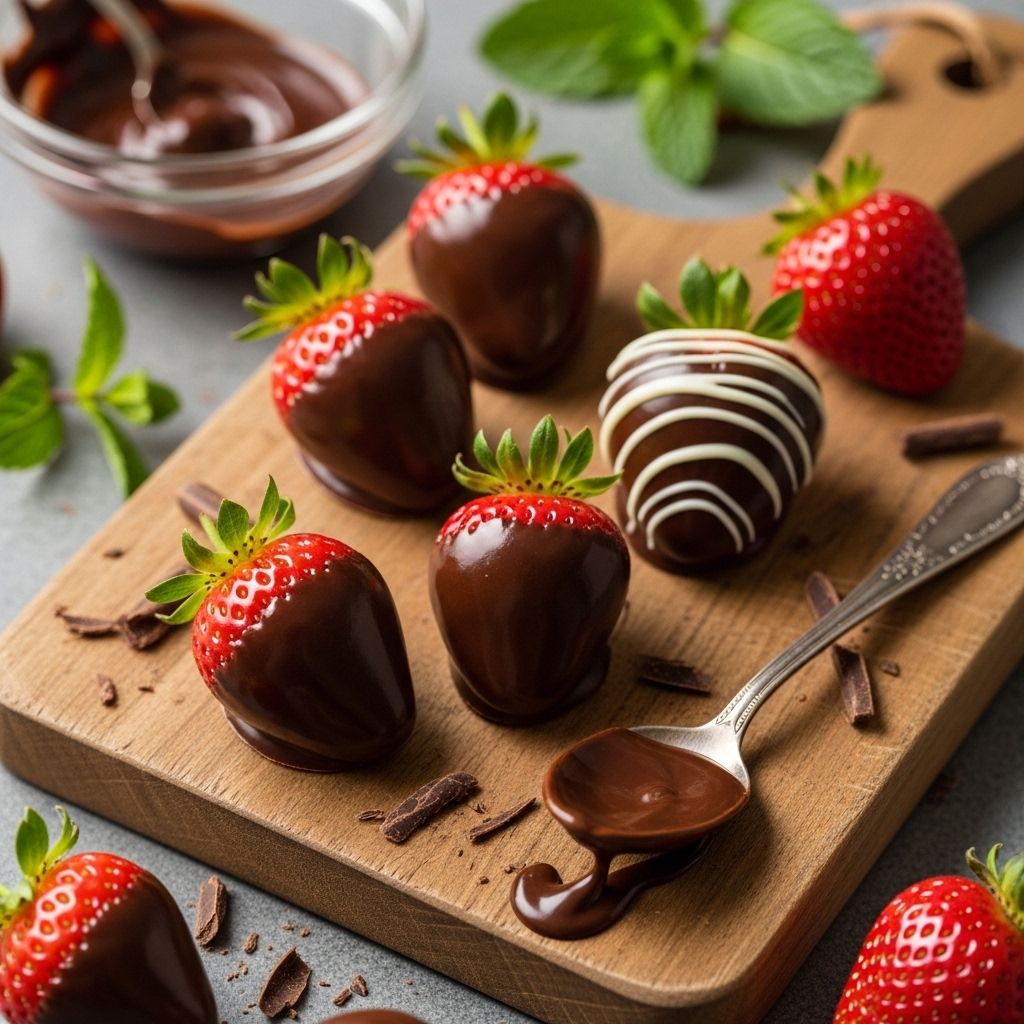 Master the art of making perfect chocolate-covered strawberries with just three simple ingredients