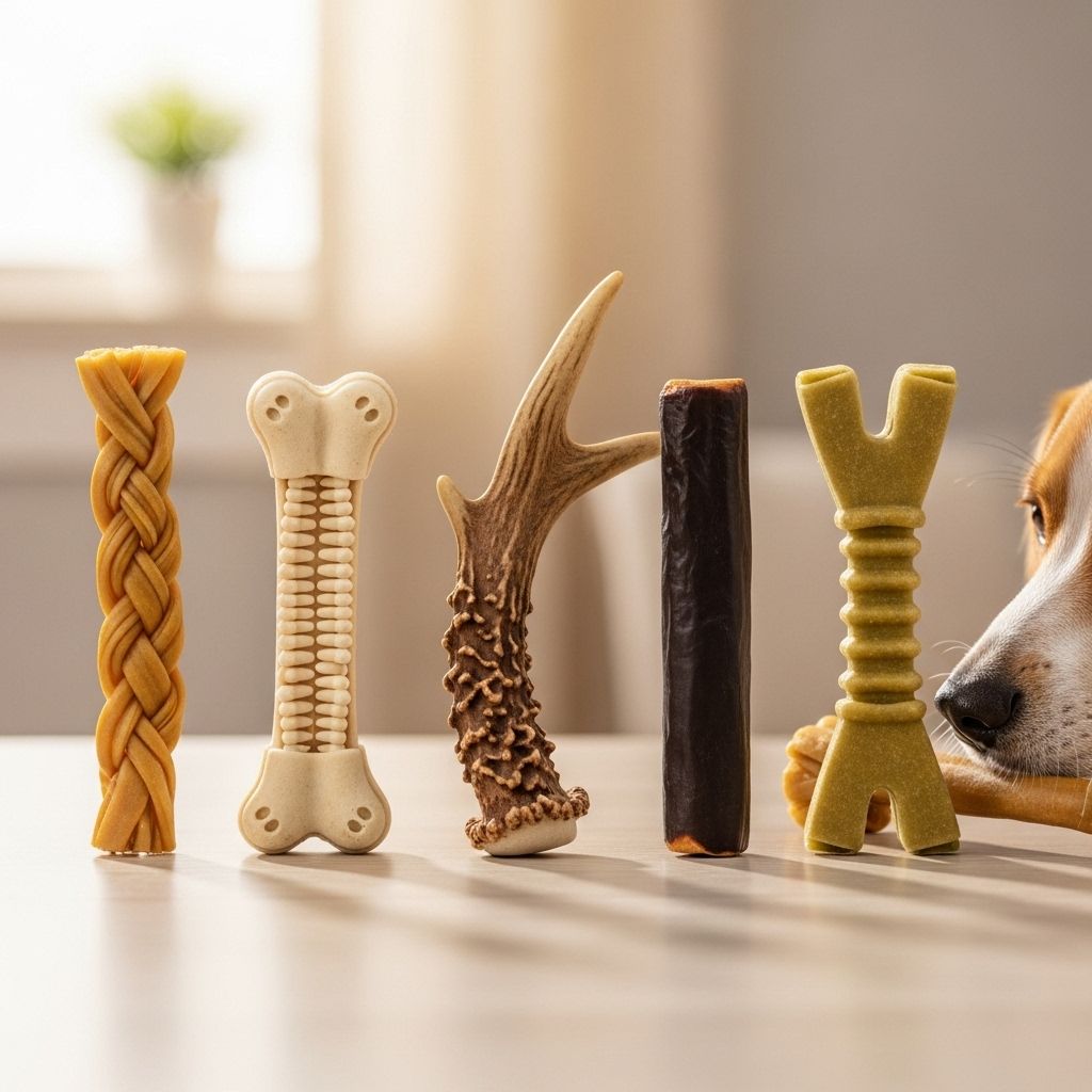 Smart treat picks satisfy instincts, promote cleaner teeth, and prevent gnawing.
