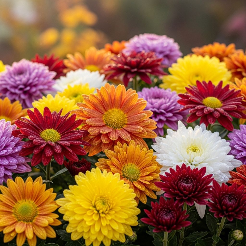 Discover the most beautiful and popular types of chrysanthemums to add dazzling color and texture to your autumn garden.