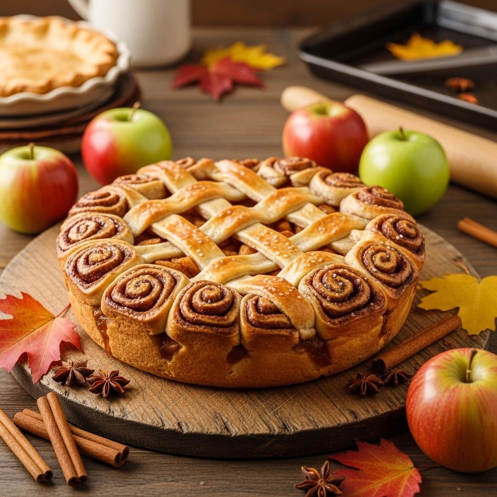 A delightful marriage of classic apple pie and gooey cinnamon rolls, perfect for special occasions and easy enough for everyday cravings.