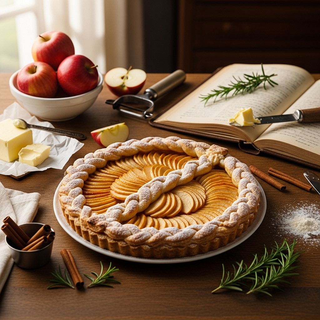 Flaky, buttery crust meets a glossy, caramel-kissed sheen that elevates dessert spreads.